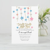 Invitation Twinkle Stars Girl or Boy Genre Reveillez invitati (Debout devant)