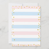 Invitation Twinkle Stars Girl or Boy Genre Reveillez invitati (Dos)