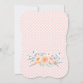 Invitation Twinkle Twinkle Baby Sprinkle Poem Peach Grey (Dos)