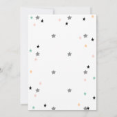 Invitation Twinkle Twinkle Blue Bear Lune Stars Baby shower (Dos)