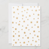 Invitation Twinkle Twinkle Drop in Navy Gold Baby Sprinkle (Dos)