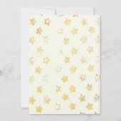 Invitation Twinkle Twinkle Genre Révéler Baby shower Invitati (Dos)