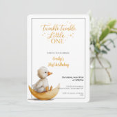 Invitation Twinkle Twinkle Little One First Birthday  (Debout devant)