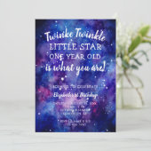 Invitation Twinkle Twinkle Little Star 1er anniversaire Galax (Debout devant)