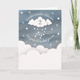 Invitation Twinkle Twinkle Little Star Aquarelle Anniversaire