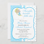 Invitation Twinkle, Twinkle Little Star - Baby Boy (Devant)