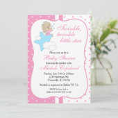 Invitation Twinkle, Twinkle Little Star - Baby Girl (Debout devant)