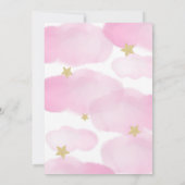 Invitation Twinkle Twinkle Little Star Baby Girl Douche (Dos)