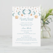 Invitation Twinkle, Twinkle Little Star - Baby shower (Debout devant)