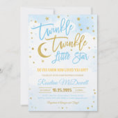 Invitation Twinkle Twinkle Little Star Baby shower (Devant)