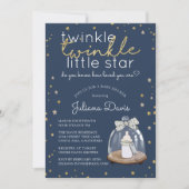 Invitation Twinkle Twinkle Little Star Baby shower (Devant)