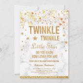 Invitation Twinkle Twinkle Little Star Baby shower (Devant)