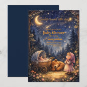 Invitation Twinkle Twinkle Little Star Baby Shower (Devant / Derrière)