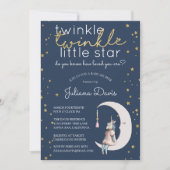 Invitation Twinkle Twinkle Little Star Baby shower (Devant)