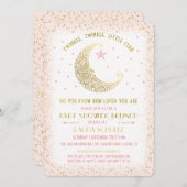 Invitation Twinkle Twinkle Little Star Baby shower Brunch (Devant / Derrière)