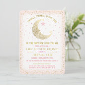 Invitation Twinkle Twinkle Little Star Baby shower Brunch (Debout devant)