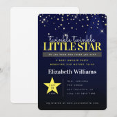 Invitation Twinkle Twinkle Little Star Baby shower moderne (Devant / Derrière)