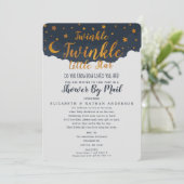 Invitation Twinkle Twinkle Little Star Baby shower par courri (Debout devant)