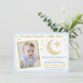 Invitation Twinkle, Twinkle, Little Star Birthday Boy Photo (Debout devant)