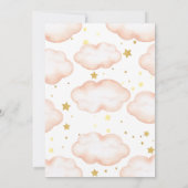 Invitation Twinkle Twinkle Little Star, Blush Moon et Stars (Dos)