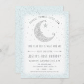 Invitation Twinkle Twinkle Little Star Boy Anniversaire Invit (Devant / Derrière)