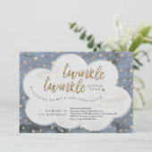 Invitation Twinkle Twinkle Little Star Boys Premier anniversa (Debout devant)