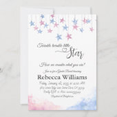 Invitation Twinkle Twinkle Little Star Cloud Gender Reveal (Devant)