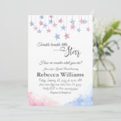 Invitation Twinkle Twinkle Little Star Cloud Gender Reveal (Debout devant)