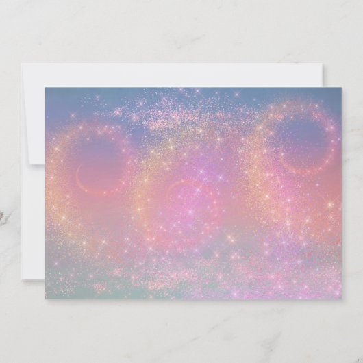 Invitation Twinkle Twinkle Little Star Dolphin Anniversaire (Dos)