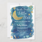 Invitation Twinkle Twinkle Little Star Douche par courrier (Devant)