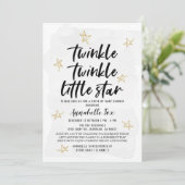 Invitation Twinkle Twinkle Little Star Drive-by Baby shower (Debout devant)
