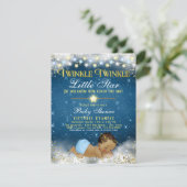 Invitation Twinkle Twinkle Little Star Ethnic Baby Boy Douche (Debout devant)