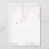 Invitation Twinkle Twinkle Little Star Fairy Baby shower rose (Dos)