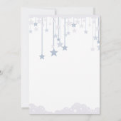 Invitation Twinkle Twinkle Little Star Fairy Blue Baby shower (Dos)