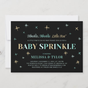 Invitation Twinkle Twinkle Little Star Garçon Baby Sprinkle