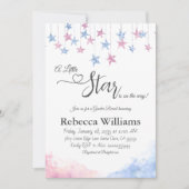 Invitation Twinkle Twinkle Little Star Gender Reveal (Devant)