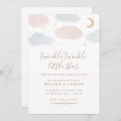 Invitation Twinkle Twinkle Little Star Genre Reveal (Devant / Derrière)