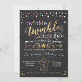 Invitation Twinkle Twinkle Little Star Genre Reveal Invitatio (Devant)