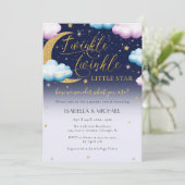 Invitation Twinkle Twinkle Little Star Genre Reveal Party (Debout devant)