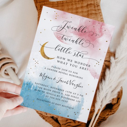 Invitation Twinkle Twinkle Little Star Genre Reveal Party
