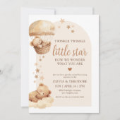 Invitation Twinkle Twinkle Little Star Genre Reveal Party (Devant)