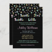 Invitation Twinkle Twinkle Little Star Genre Révéler Neutre (Devant / Derrière)