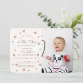 Invitation Twinkle Twinkle Little Star Photo Anniversaire (Debout devant)