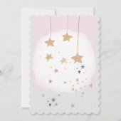 Invitation Twinkle Twinkle Little Star Pink Watercolor (Dos)