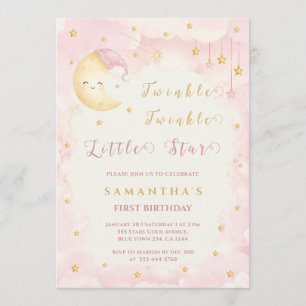 Invitation Twinkle Twinkle Little Star Premier Anniversaire R