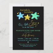 Invitation Twinkle Twinkle Notre petit Baby shower Star (Devant)