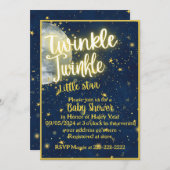 Invitation Twinkle Twinkle petit Baby shower étoile invitatio (Devant / Derrière)