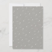 Invitation Twinkle Twinkle Star Thème Marine Douche Argent (Dos)
