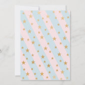 Invitation Twinkle Twins Baby Sprinkle, garçon et fille jumea (Dos)