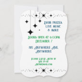 Invitation Twinkles noirs (Dos)